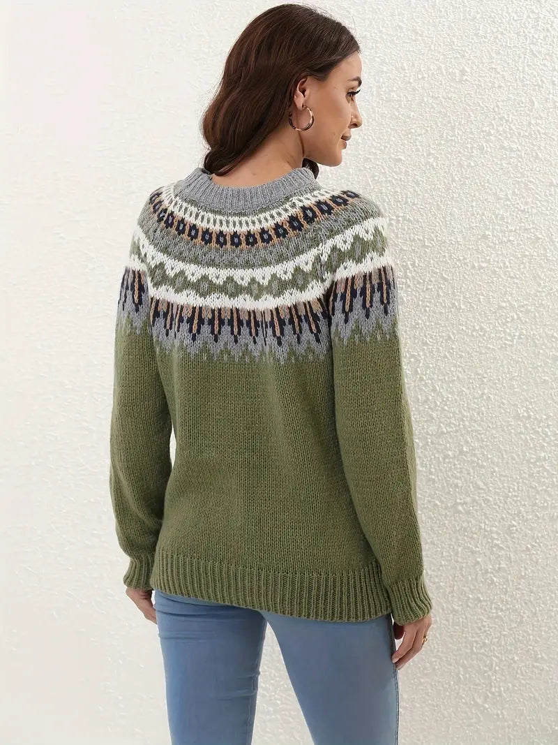 Damen modischer Strickpullover
