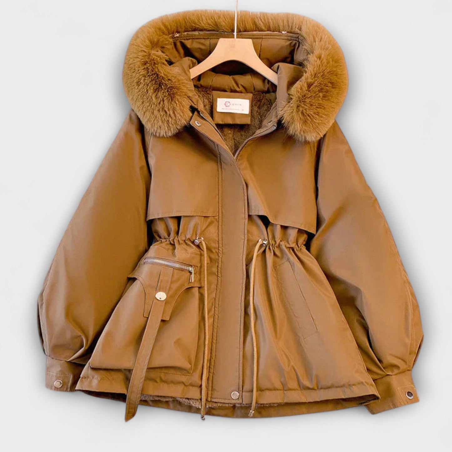 Elegante Winterjacke Brévine mit Pelzkragen
