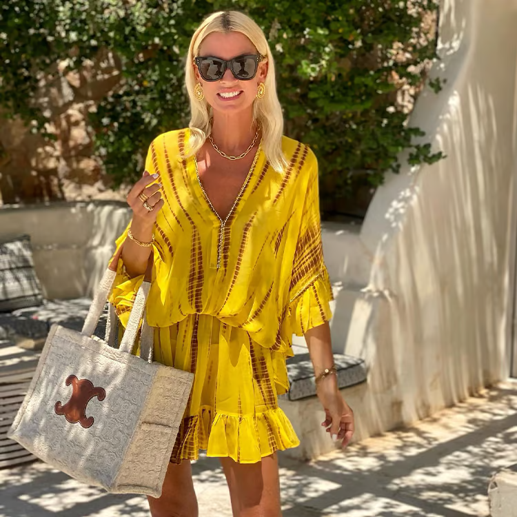 ADALYN I V-AUSSCHNITT MINI SOMMERKLEID