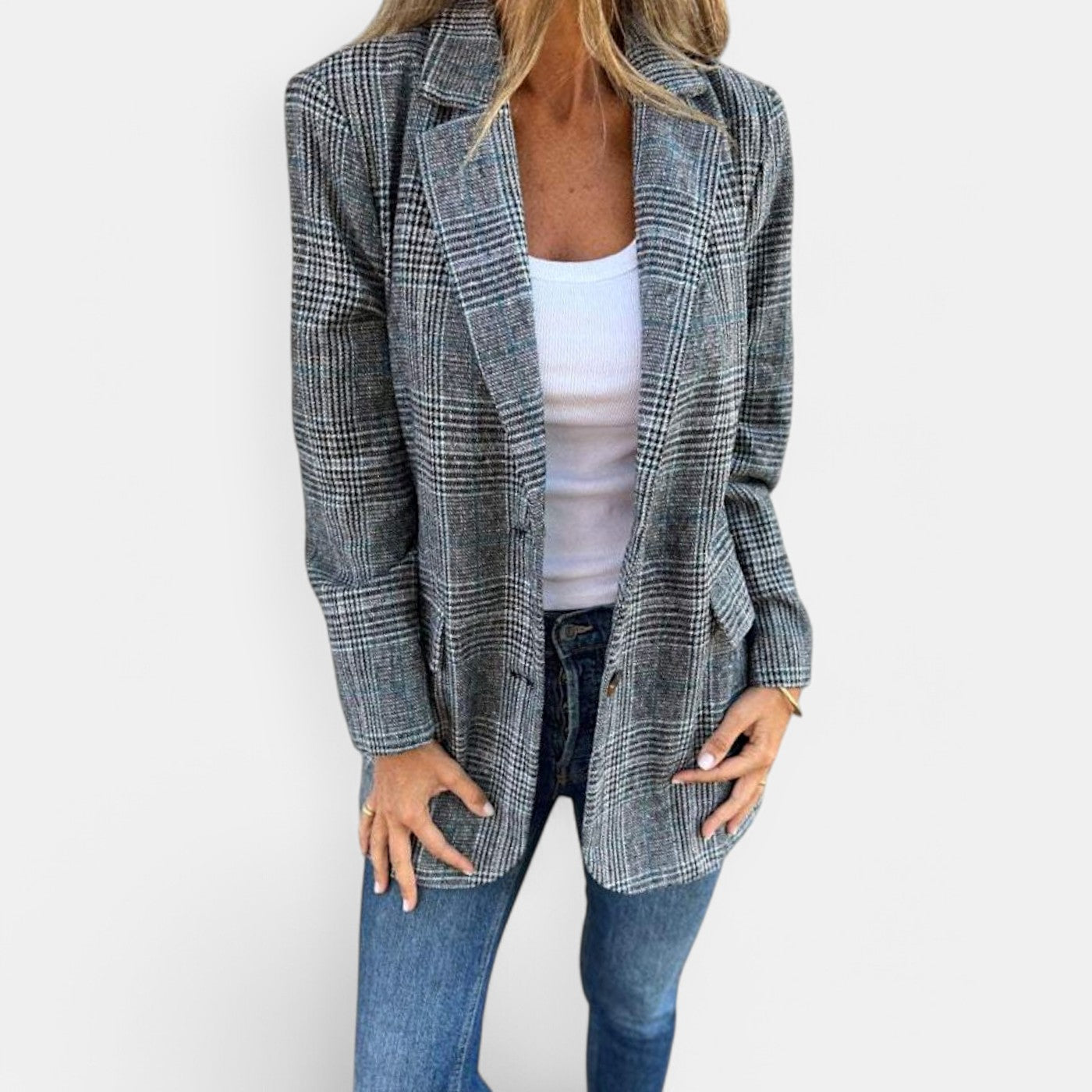 Abby - Klassischer karierten Blazer