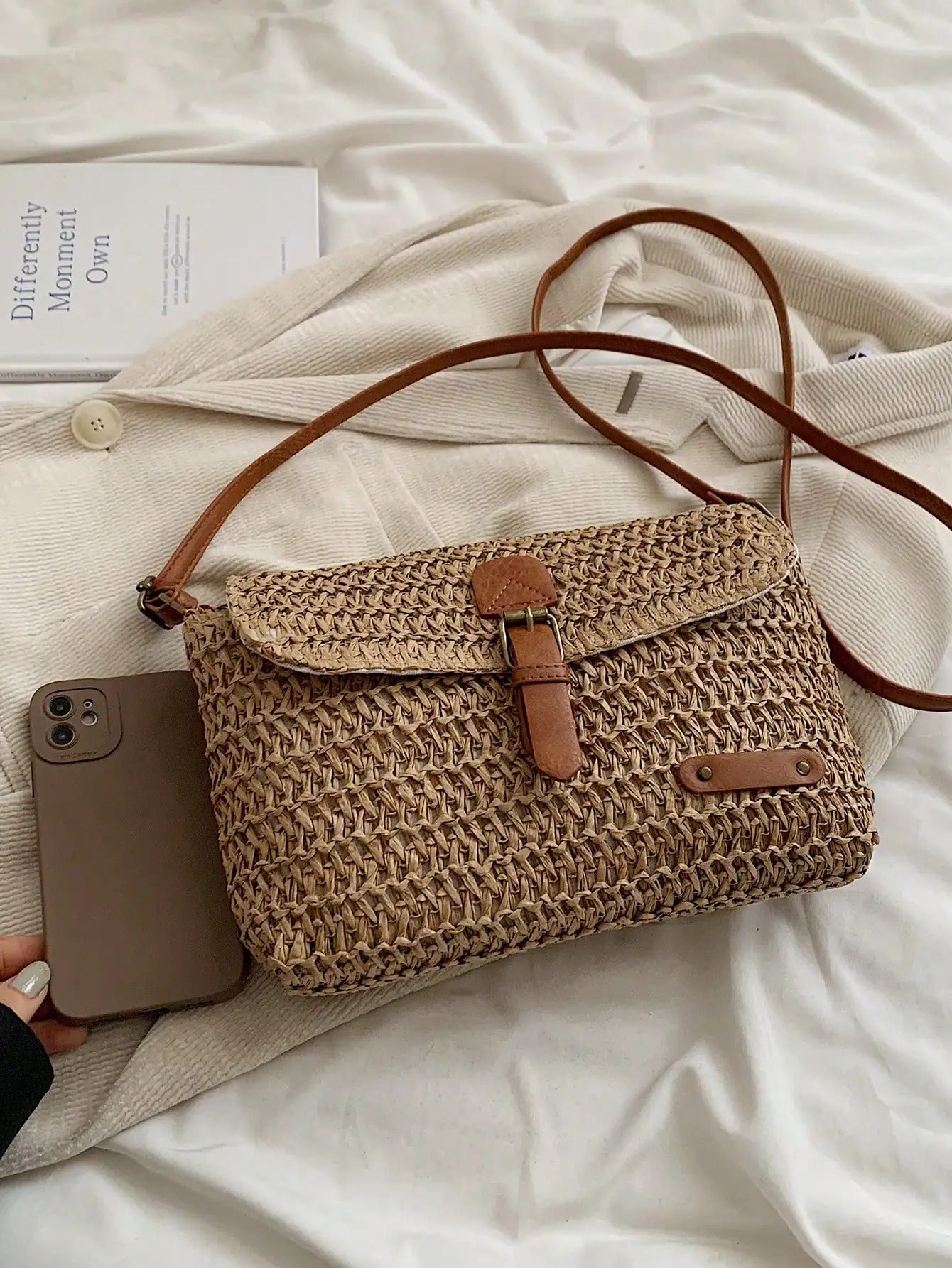 Sofia – Crossbody-Tasche aus Stroh