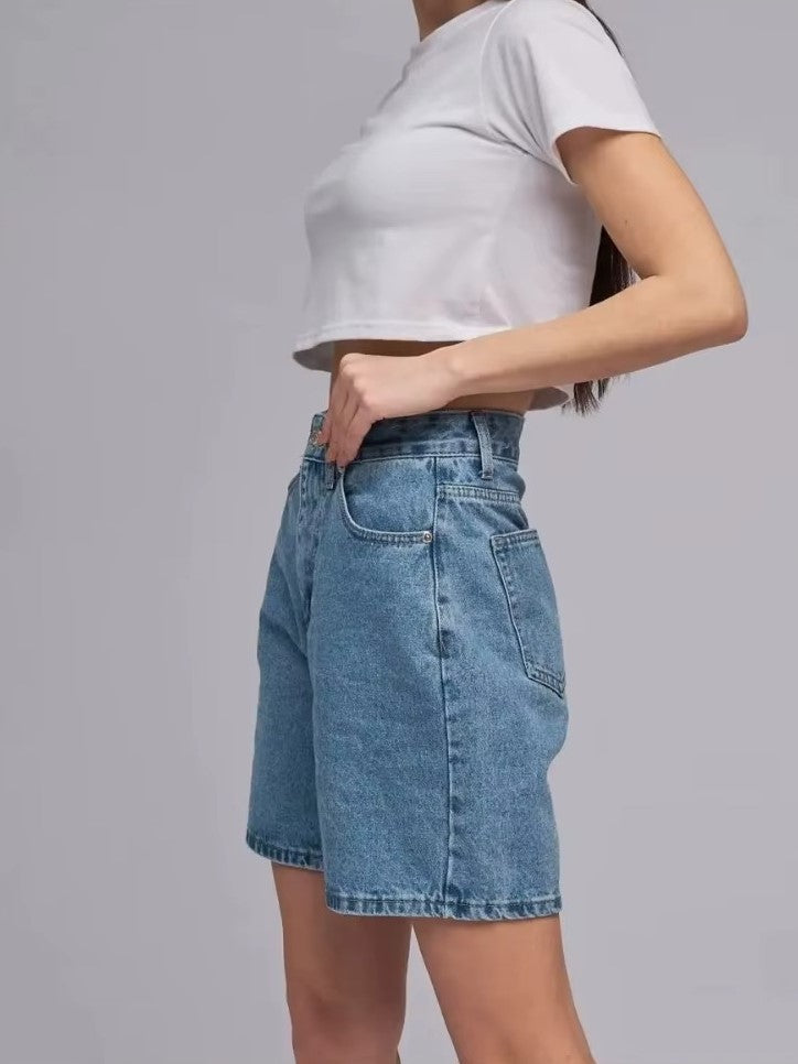 Bluestone Hochtaillierte Denim Shorts