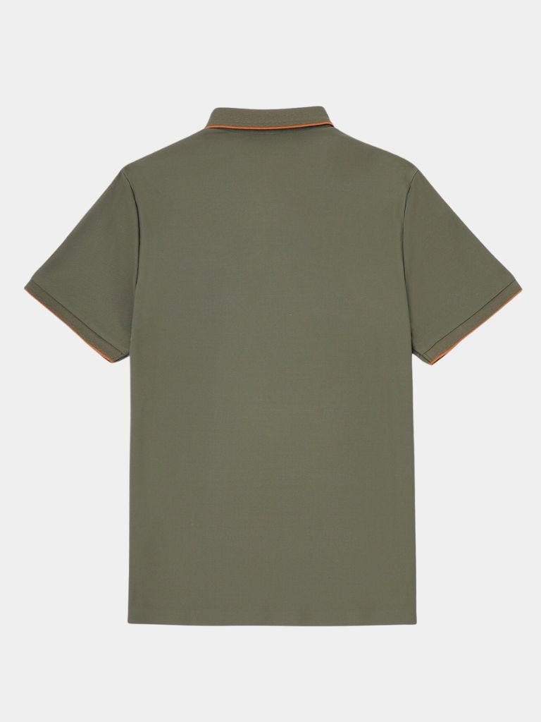 ALDWYN I ELEGANTES STRICK-POLOSHIRT