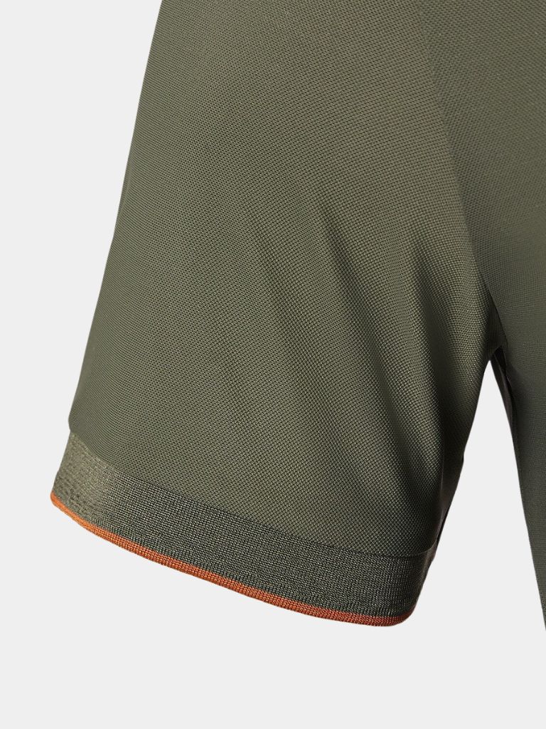 ALDWYN I ELEGANTES STRICK-POLOSHIRT