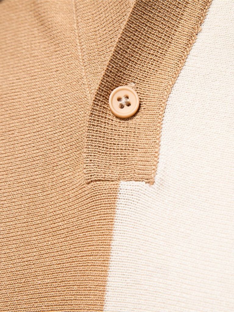 HARTMUT I GESTREIFTES STRICK-POLOSHIRT