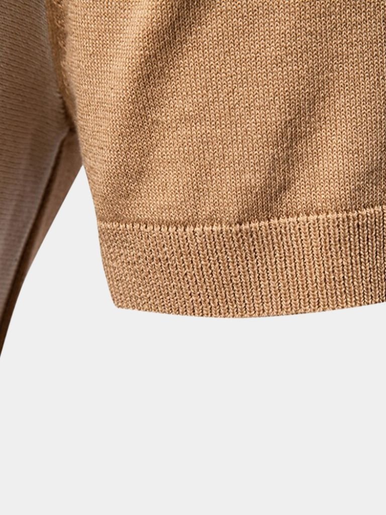 HARTMUT I GESTREIFTES STRICK-POLOSHIRT