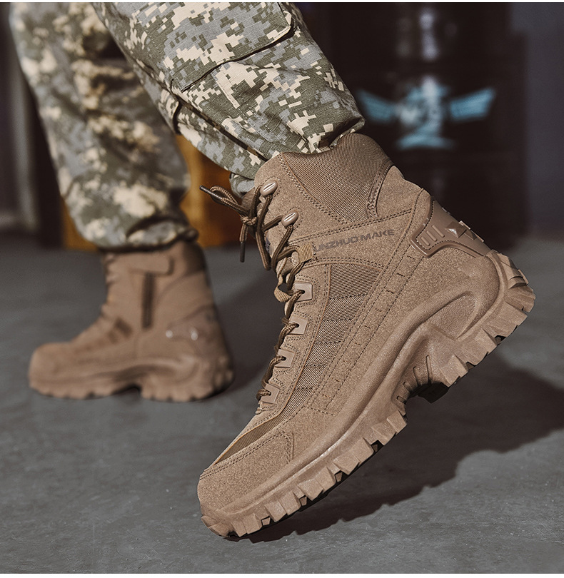 Wasserdichter und durchtrittsicherer Militärstiefel für den Außenbereich (verbesserte Haltbarkeit)