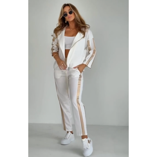 Elena | Gestreifter Freizeitanzug