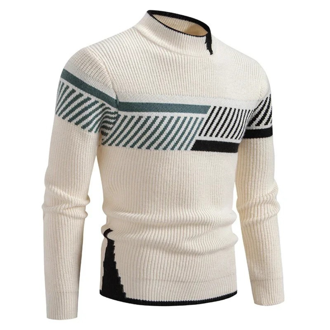 Liam - Eleganter Geometrischer Pullover