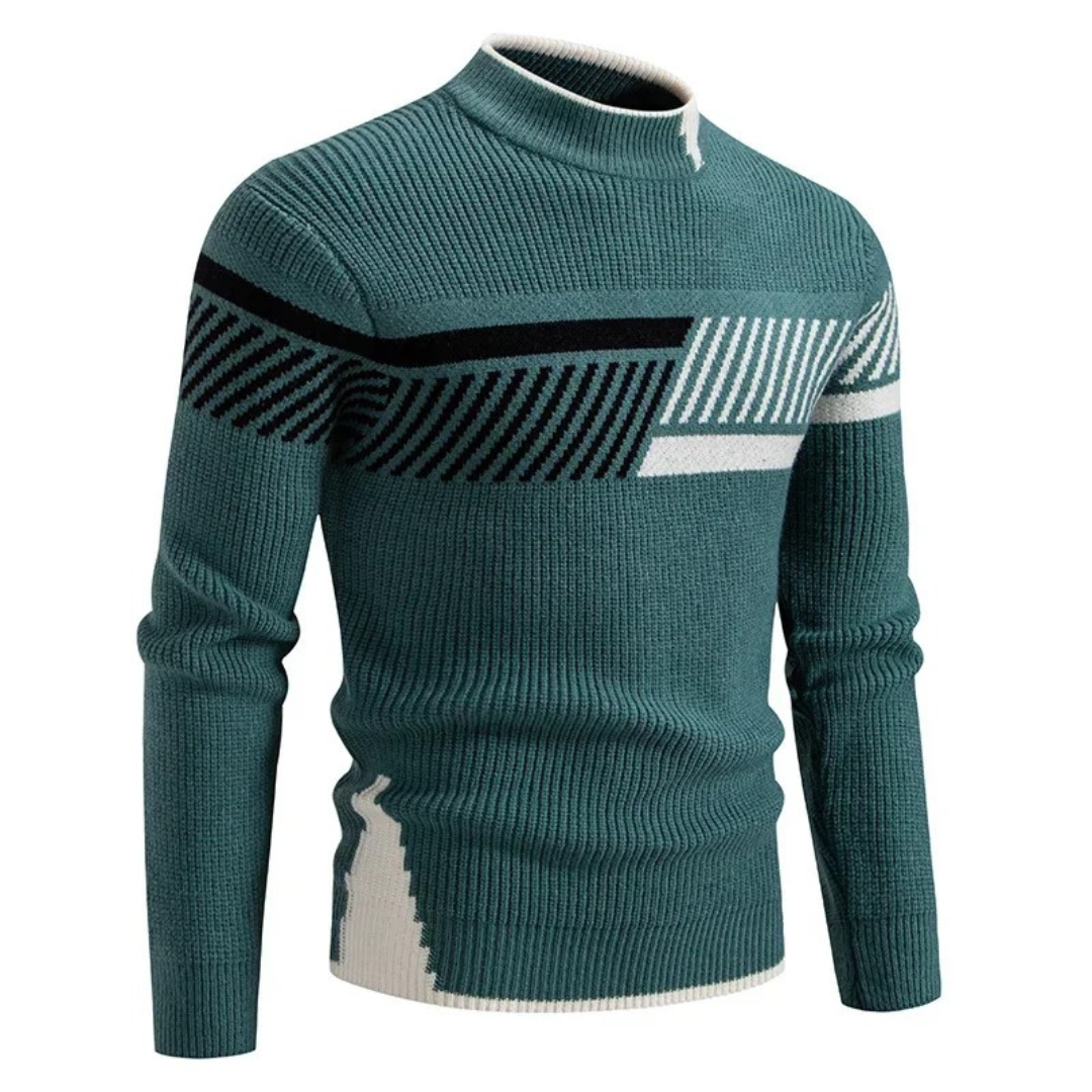 Liam - Eleganter Geometrischer Pullover