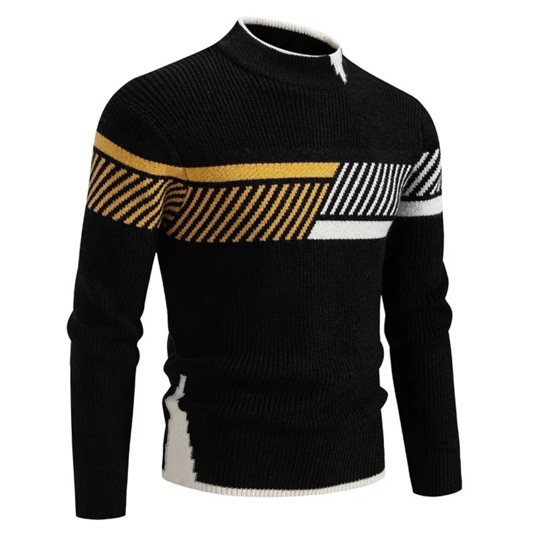 Liam - Eleganter Geometrischer Pullover