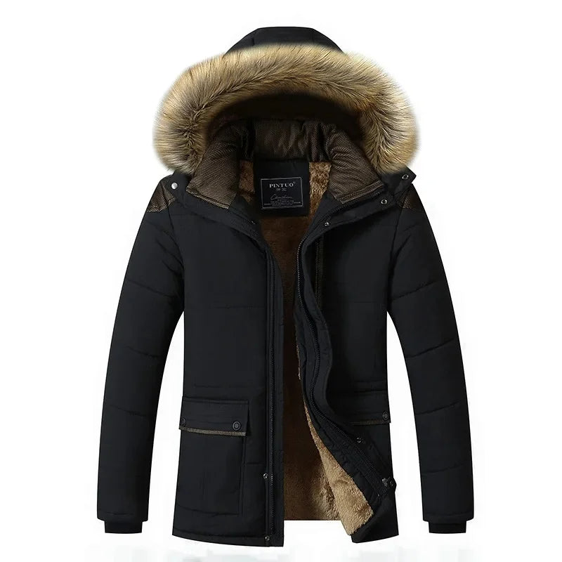 Elegante Gepolsterte Fleece Winterjacke