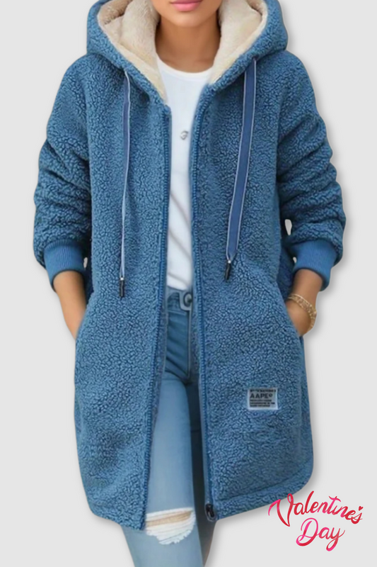 Glenda - Fleecejacke mit Kapuze